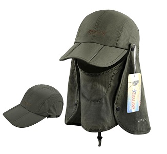 5. Icolor Sun caps Flat Hats 360 Degree solar protection