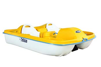 4. Pelican Fiji Pedal Boat, Yellow/White