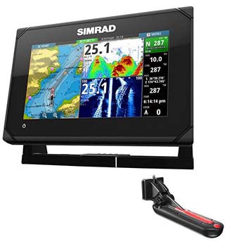 9: Simrad GO7 XSE Chartplotter/Fishfinder w/TotalScan Transom Mount Transducer