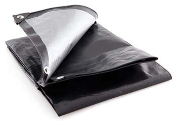 1. King Canopy Super Heavy Duty Tarp in Black and Silver
