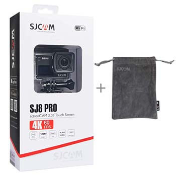 6. SJCAM SJ8 Pro Real 4k 60fps Water Resistant Action Camera, OLED Large Ultra Full HD Touchscreen, EIS Stabilized,