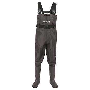 1. Tide BootFoot Chest Wader 2-Ply Nylon/PVC Waterproof Fishing and Hunting Wanders