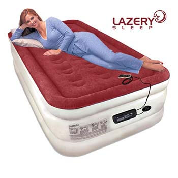 1: Lazery Sleep Air Mattress Airbed with Built-in Electric 7 Settings Remote LED Pump