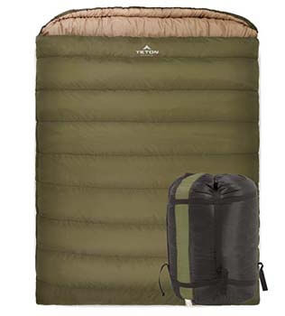 2: TETON Sports Mammoth Queen-Size Double Sleeping Bag