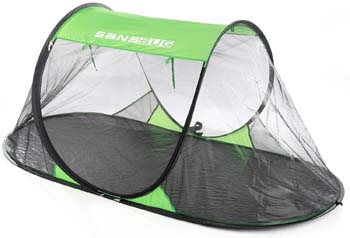 1: SANSBUG 1-Person Free-Standing Pop-Up Mosquito-Net (Tarp Floor)