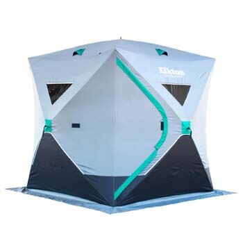 10: Elkton Outdoors Portable 3-8 Person Ice Fishing Tent