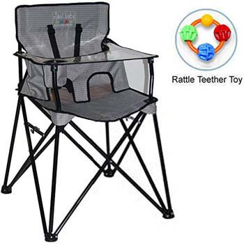 9: ciao baby - Portable High Chair with Rattle Teether Toy