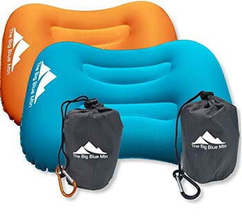 6: The Big Blue Mtn Ultralight Backpacking Inflatable Camping Pillow