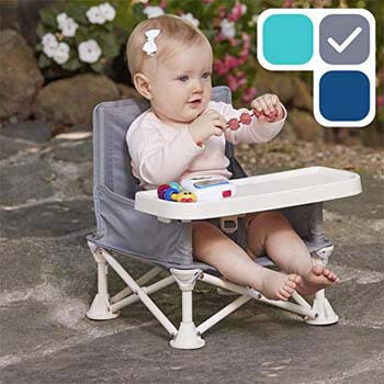 4: hiccapop Omniboost Travel Booster Seat with Tray for Baby