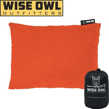 2: Wise Owl Outfitters Camping Pillow Compressible Foam Pillows