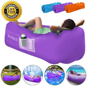 9: Prodigen Inflatable Lounger Chair Air Sofa Inflatable Couch