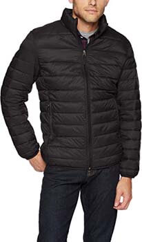 1. Amazon Essentials Men's Lightweight Water-Resistant Packable Puffer Jacket