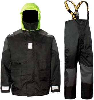 8. Navis Marine Coastal Sailing Jacket with Bib Pants Fishing Rain Suit Foul Weather Gear