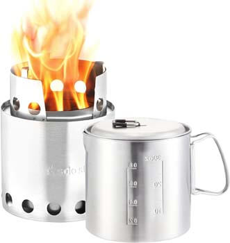 6. Solo Stove & Pot 900 Combo. Ultralight Wood Burning Backpacking Cook System