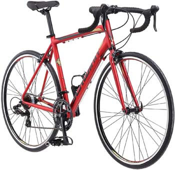 5. Schwinn Volare 1400 Adult Hybrid Road Bike, 28-inch wheel, aluminum frame, Red