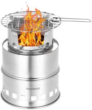 3. TOMSHOO Camping Stove Camp Wood Stove