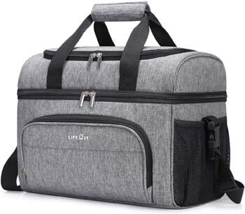 5. Lifewit Collapsible Cooler Bag 32-Can Insulated Leakproof Soft Cooler