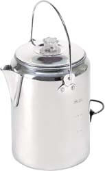 2. Stansport Aluminum Percolator Coffee Pot
