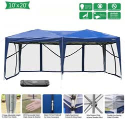 10. VINGLI EZ POP UP 10'x20' Outdoor Canopy Tent