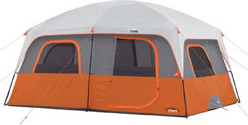 8. Core 10 Person Straight Wall Cabin Tent