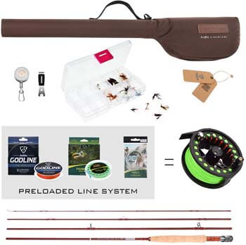 1. FISHINGSIR Fly Fishing Rod and Reel Combo Anglers Fly Fishing Outfit Complete Starter Full Kit