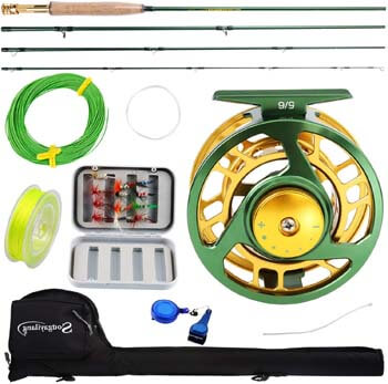 4. Sougayilang Fly Fishing Rod Reel Combos with Lightweight Portable Fly Rod