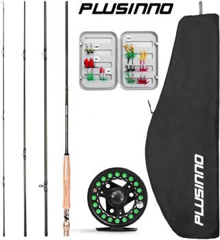 5. PLUSINNO Fly Fishing Rod and Reel Combo