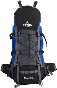 10. TETON Sports Fox 5200 Internal Frame Backpack