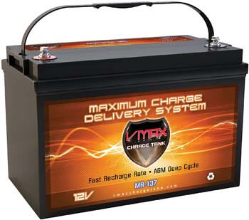 9. VMAX MR137-120 AGM Sealed Marine AGM Battery