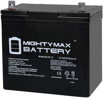 4. Mighty Max Battery12V 55Ah Power Boat Pontoon Electric Trolling Motor