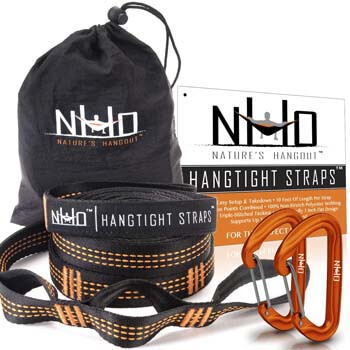 3. HangTight Hammock Straps with Carabiners