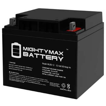 6. Mighty Max Battery 12V 50AH Replacement Battery