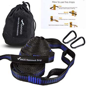 2. Geezo Hammock Straps, 40 Loops Combined