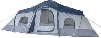 6. Ozark Trail 10 Person Tent 3 Rooms 20 X 10