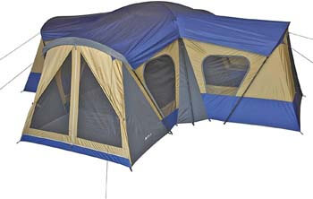 9. Ozark Trail Base Camp 14-Person Cabin Tent (Blue)