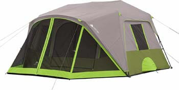 2. Ozark Trail 9-Person Instant Cabin Tent Camping Outdoors Family