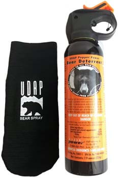 4. Udap 12VHP Safety Orange Bear Spray