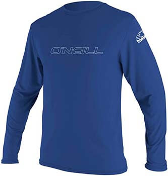 1. O'Neill Wetsuits Men's O'Neill Basic Skins UPF 50+ Long Sleeve Sun Shirt