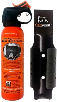 7. Udap Bear Spray Safety Orange with Griz Guard Holster