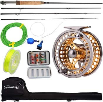 6. Sougayilang Fly Fishing Rod Reel Combos