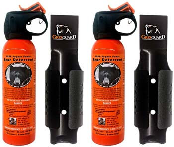 3. Udap Bear Spray Safety Orange Color Griz Guard Holster (2 Pack)