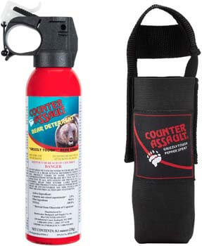 6. Counter Assault 8.1oz Bear Deterrent Spray w/ Holster