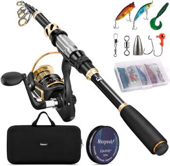 7. Magreel Telescopic Fishing Rod and Reel Combo