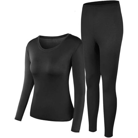 PISIQI ultra-soft thermal underwear long johns set for women