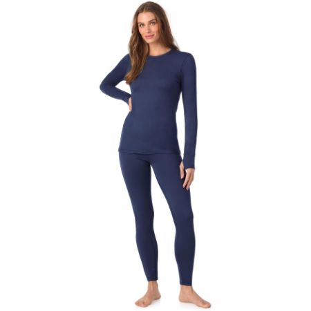 Cuddl Duds heavyweight cold weather fleece lined thermal set for women