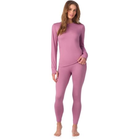 Cuddl Duds heavyweight fleece lined thermal top and leggings for women